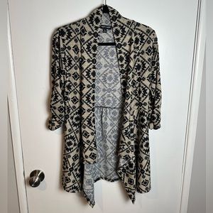 Tan & Black Cardigan